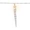 Icicle String Christmas Light Set - Warm White - 4.5' Clear Wire - 10ct